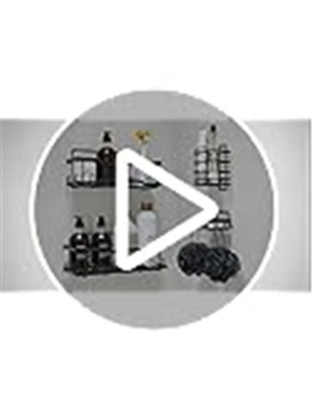 Black Shower Caddy Organizer Adhesive No Drill Stainless Steel Bathroom Shelf